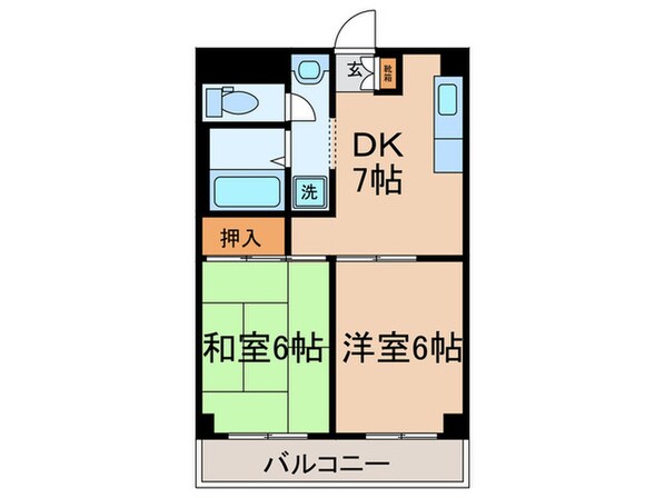 タウンコート子母口の物件間取画像